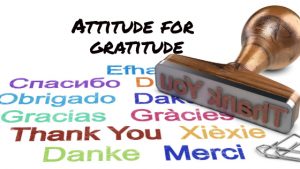 Attitude for gratitude