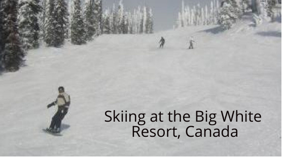 Skiing at the Big White Resort, Canada