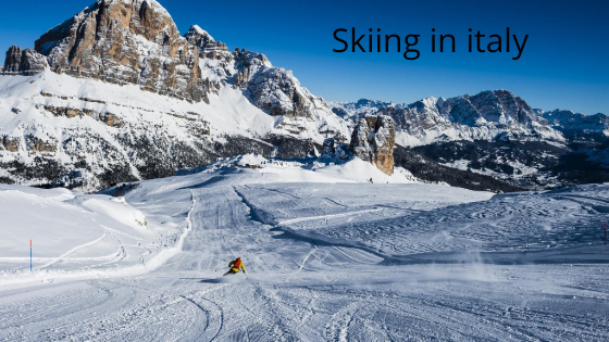 Skiing in italy