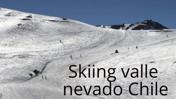 Skiing valle nevado chile